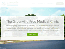 Tablet Screenshot of greenvillefreeclinic.org